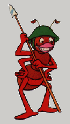 Dumna mrówka z pszczółki Mai